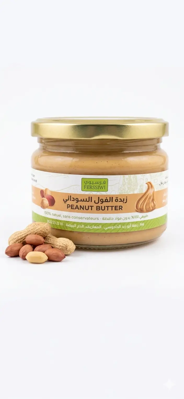 زبدة فول سوداني بلدي