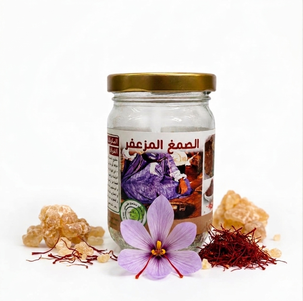 صمغ عربي مزعفر